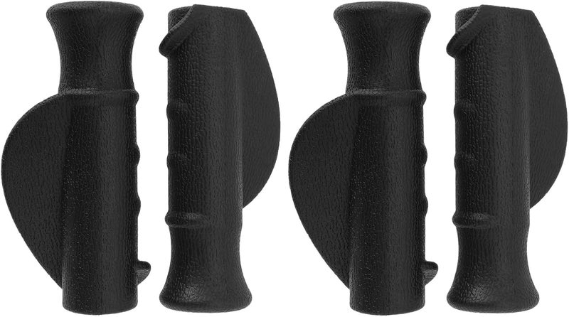 Create idea 2 Pairs 22mm Rollators Handles Right and Left Handle Covers PVC Ergonomically Handles Rollators Replacement Parts Accessories Black - Image 1